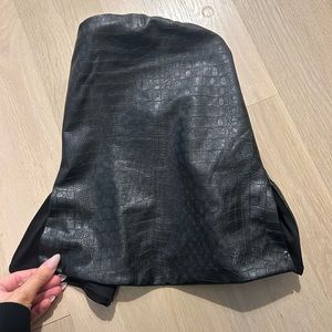 Naked wardrobe snake skin tube top